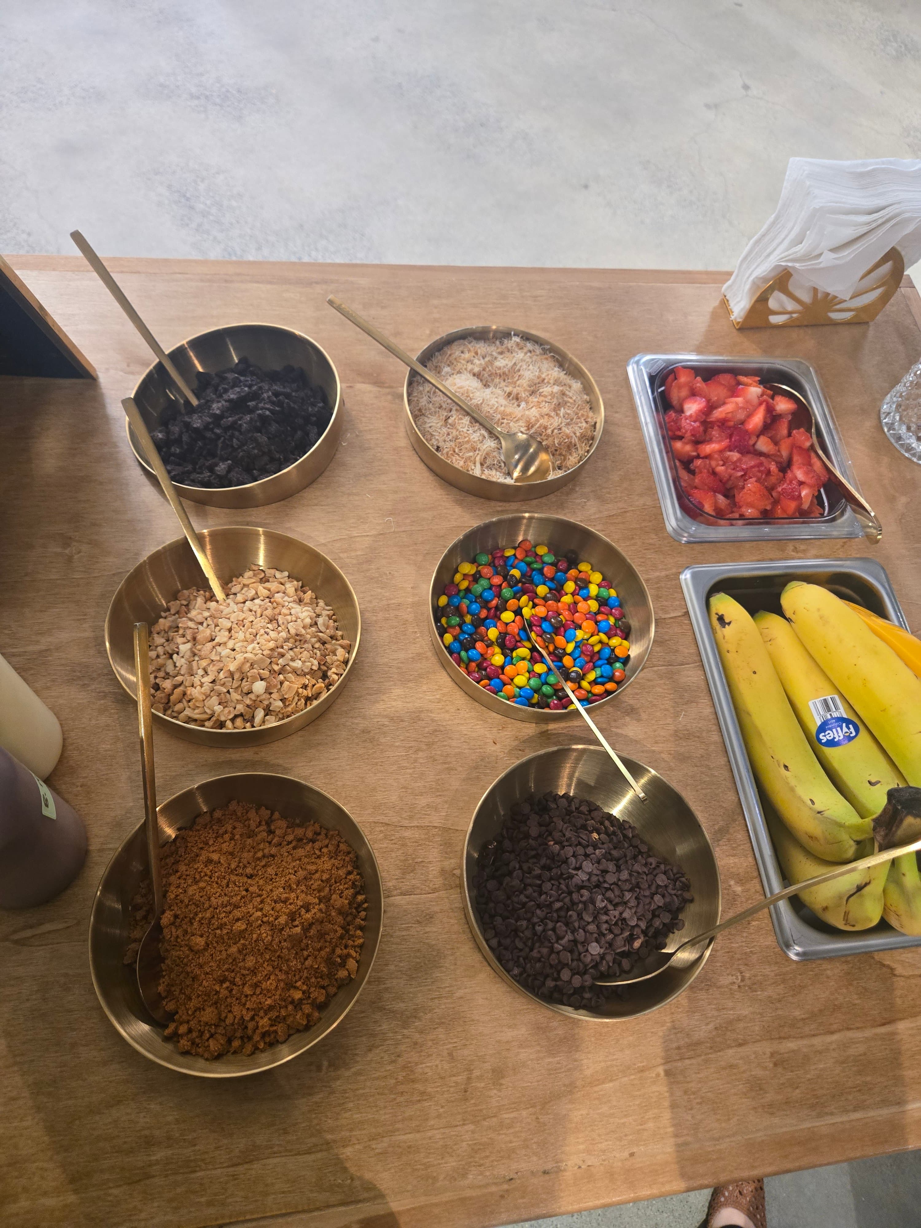 Wander Waffles CO waffle topping bar with fresh fruit and sweets for a Zoominfo end-of-summer corporate social in Waltham, MA.
